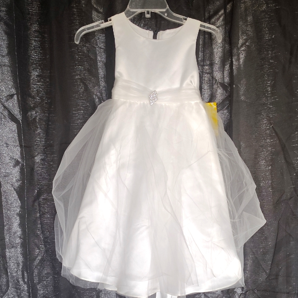 Elegant White Kids Dress